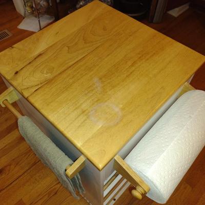 Small Kitchen Island- Approx 16 1/4" Square, 34 1/4" Tall