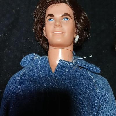 Two Barbie dolls one Ken doll - 1967 Mattel - 1966 Mattel - 1968 Mattel with clothing