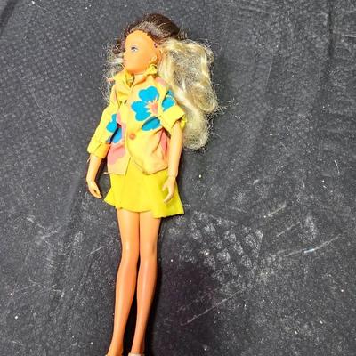 Two Barbie / barbie like dolls and a Ken doll - 1968 Mattel - 1975 Ideal - with clothing