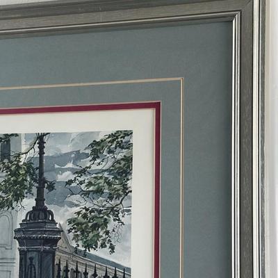 Signed Gerald Bienvenu “Tempest Past” Framed Print