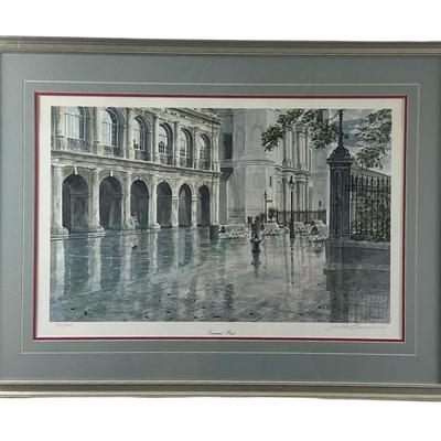 Signed Gerald Bienvenu “Tempest Past” Framed Print