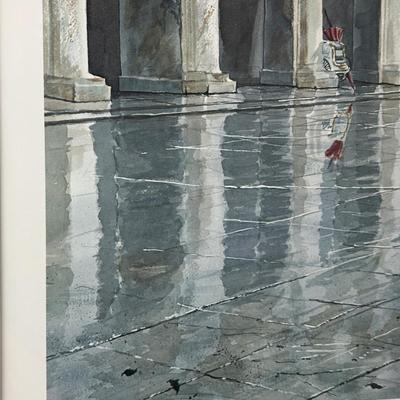 Signed Gerald Bienvenu “Tempest Past” Framed Print