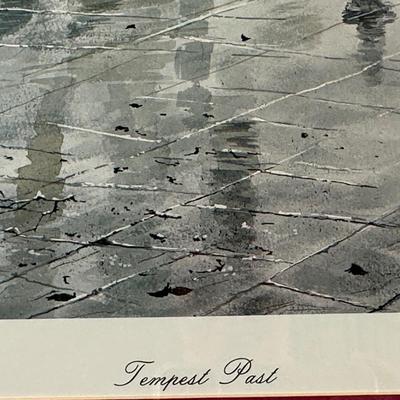Signed Gerald Bienvenu “Tempest Past” Framed Print