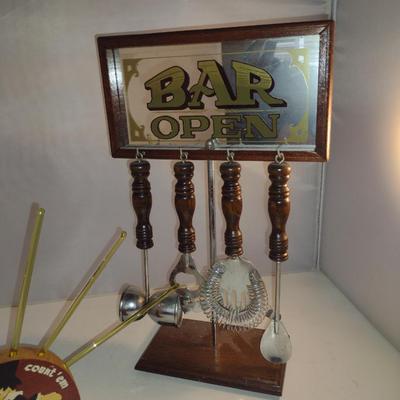 Vintage Bar Ware and Utensils