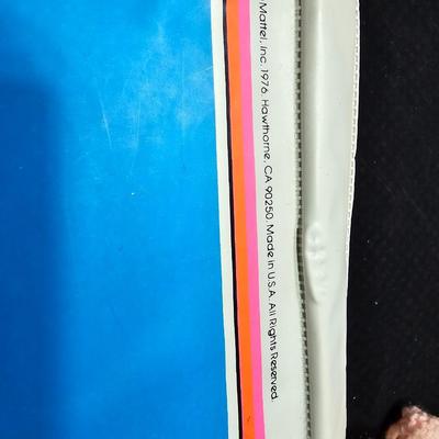1976 Mattel Superstar Barbie fashion case with two barbie dolls - 1966 Mattel dolls with clothes