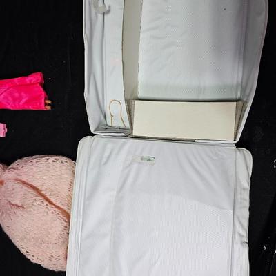 1976 Mattel Superstar Barbie fashion case with two barbie dolls - 1966 Mattel dolls with clothes