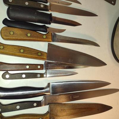 Collection of Cutlery with Storage Block- Assorted Makers