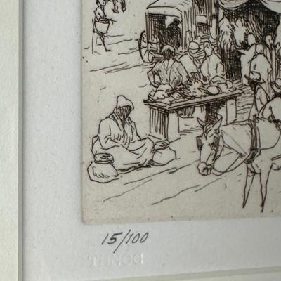 Ellsworth Woodward, Numbered and Titled “Oldest French Market”