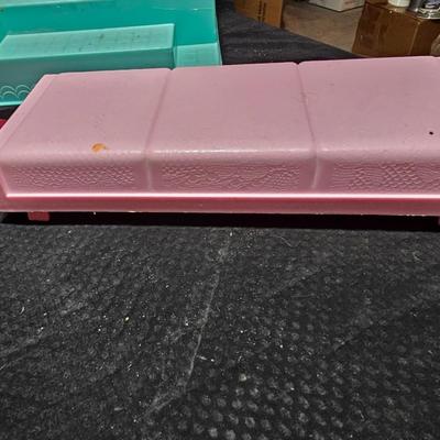 Vintage 1960s BIG Brand Barbie Doll Sand Dune Buggy Cruiser car with Vintage Teal Barbie Beauty Bath Tub and beds