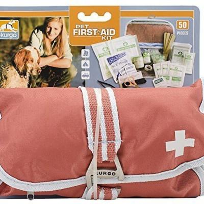 Kurgo Pet First Aid Kit Paprika 50 Piece K01263 - Brand New Sealed Safety