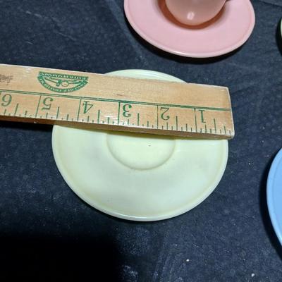 Vintage HAZEL-ATLAS Glass, 12 Piece 20th Century LITTLE HOSTESS, CHILD SIZE/TOY, Dinner Set