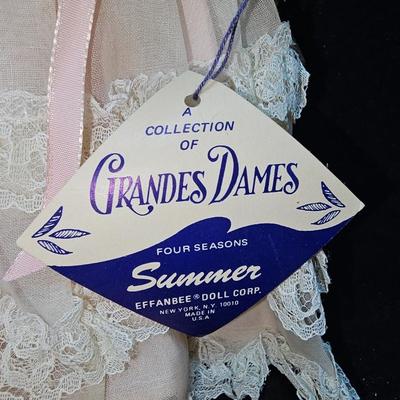 Effanbee Grandes Dames Four Seasons Collection Summer -Sleepy eyed doll with original tags