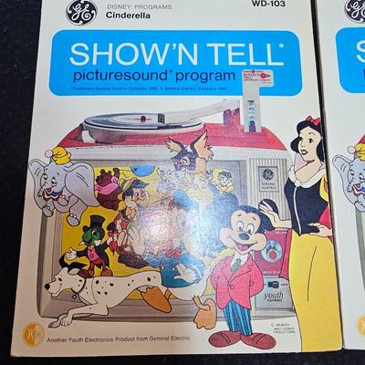 Disney Show N' Tell records, complete with slides - Peter Pan - Pinocchio - Winnie the pooh - Cinderella -Snow White