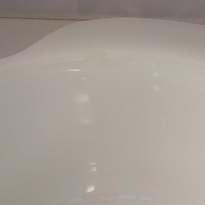 Anchor Hocking Blue Cornflower White Glass Casserole Dishes