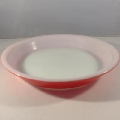Vintage Red Pyrex Pie Dish- 9 Inch