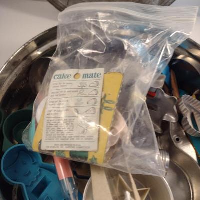 Collection of Cookie Cutters and Cake Decorating Utensils