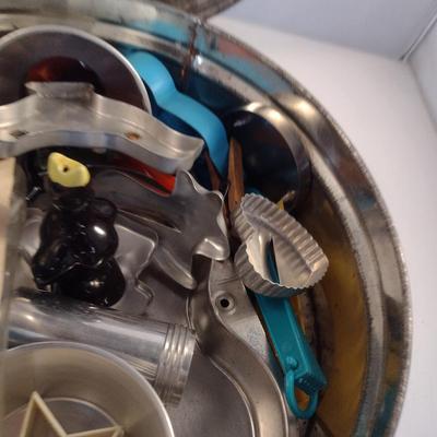 Collection of Cookie Cutters and Cake Decorating Utensils