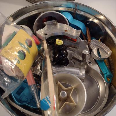 Collection of Cookie Cutters and Cake Decorating Utensils