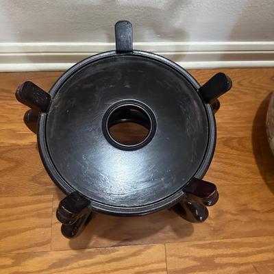 Chinese Rose Medallion Fishbowl Planter