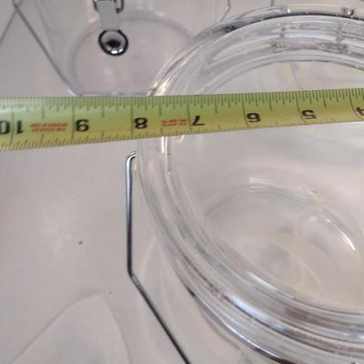 Set of Three Large, Plastic Storage Containers- Approx 8" in Diameter, 8" Tall
