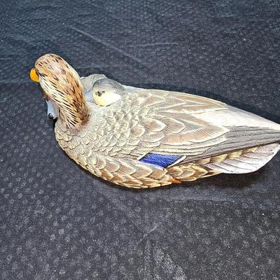 Old Style winter wildlife series Snowy River Mallards Beer stein with two Miniatures by world champion carver J.B. Garton Duck Sculptures