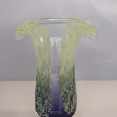 Art Glass Vase- Approx 7 3/4" Tall