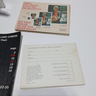 Vintage Polaroid Land Camera Super Color Pack 1973 with some accessories and case