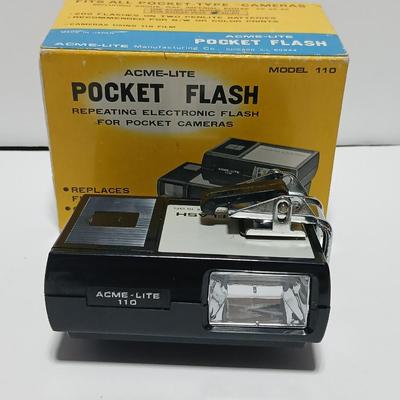 Two Kodak 110 cameras with pocket flash - Star 110 Camera and a Kodak Tele-style lite dual lens pocket camera