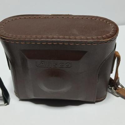 Vintage film camera 1940's Ansco Flash Clipper Camera with case