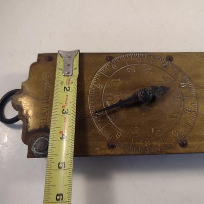 Vintage Chatillon's Brass Milk Scale- 30 Pound Capacity