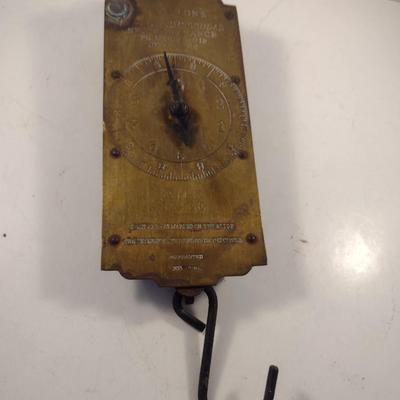 Vintage Chatillon's Brass Milk Scale- 30 Pound Capacity