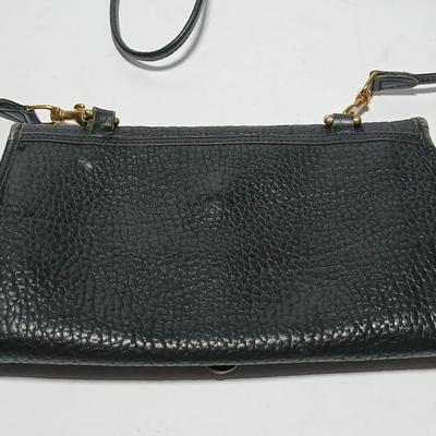 Vintage 90's Dooney & Bourke Black purse Shoulder bag All weather Leather