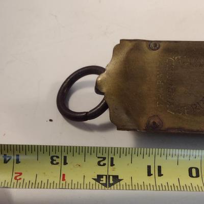 Vintage Frary's Spring Balance Brass Scale- 40 Pound Capacity