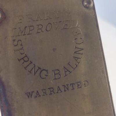 Vintage Frary's Spring Balance Brass Scale- 40 Pound Capacity