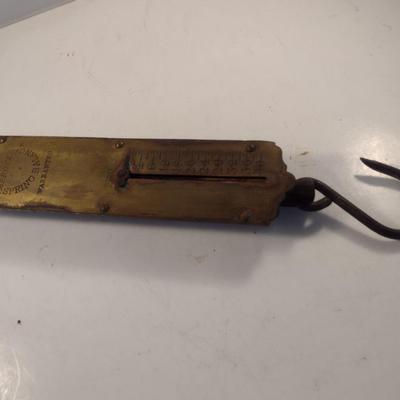 Vintage Frary's Spring Balance Brass Scale- 40 Pound Capacity