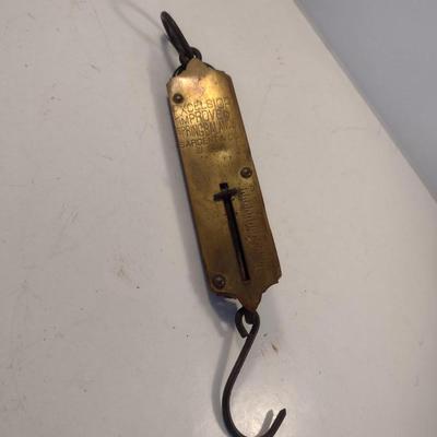 Vintage Excelsior Spring Balance Brass Scale- 12 Pound Capacity