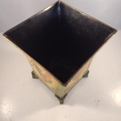 Metal Planter Box- Rooster Design- Approx 8" Tall