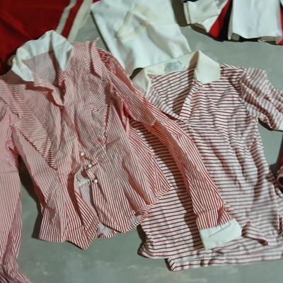 Vintage 1980's Eaton, Colorado High School Cheer outfits - skirts - shirts - pompoms - and more