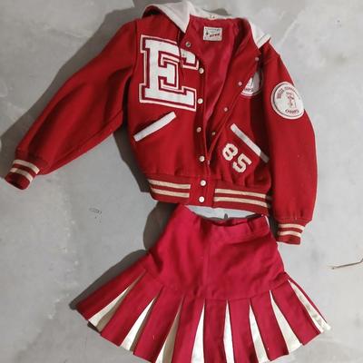 1985 Letter Jacket Eaton, Colorado High School The Jacket for Champions Tailored by Butwin with skirt