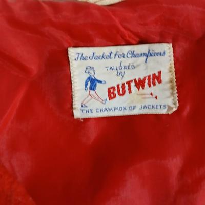 1985 Letter Jacket Eaton, Colorado High School The Jacket for Champions Tailored by Butwin with skirt