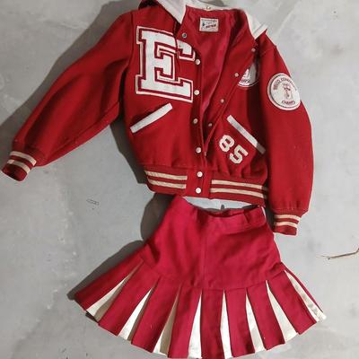 1985 Letter Jacket Eaton, Colorado High School The Jacket for Champions Tailored by Butwin with skirt