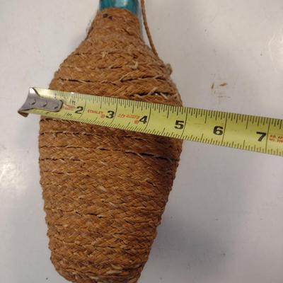 Spanish Twine Wrapped Blue Bottle