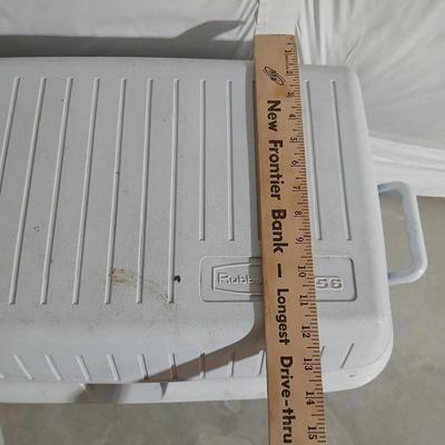 Rubbermaid 56 cooler with Panda bear umbrella and vintage metal Coleman water dispenser