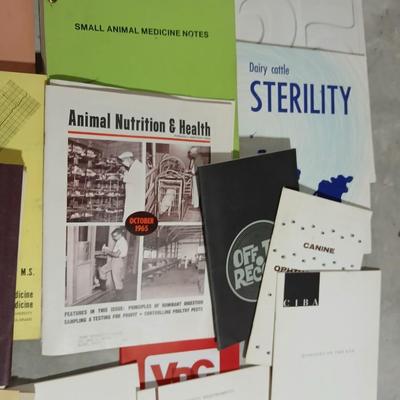 Vintage Colorado State University Veterinarian study books and more