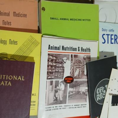 Vintage Colorado State University Veterinarian study books and more