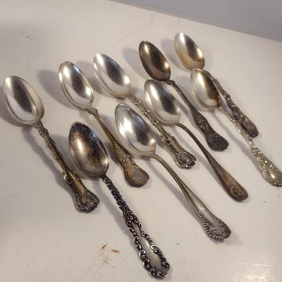 Assorted Sterling Silver Spoons- Approx Total Weight 259 Grams