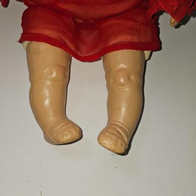 Vintage Composition Girl Doll Unmarked 17" Tall