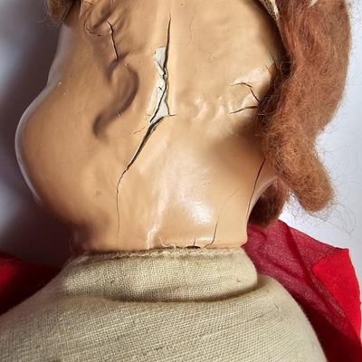 Vintage Composition Girl Doll Unmarked 17" Tall