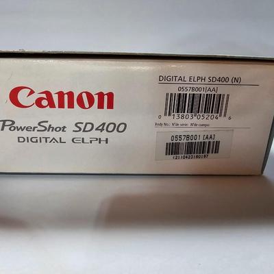 Canon Power shot SD400 Digital ELPH camera with original box and contents