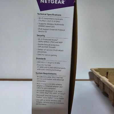 Netgear N300 Wireless router with Logitech wireless mouse